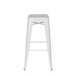 HJH OFFICE Tabouret VANTAGGIO HIGH - Blanc