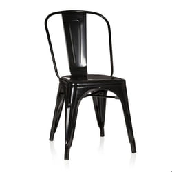 Chaise de bistrot - hjh OFFICE - VANTAGGIO COMFORT - Noir - Métal