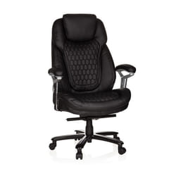 Fauteuil de bureau XXL PULLMANN simili-cuir noir hjh OFFICE