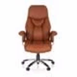 Siège de direction de luxe  - hjh OFFICE - PRADO - Marron - cuir