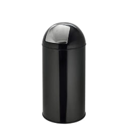 Hjh OFFICE Poubelle PUSH 35L - Noir