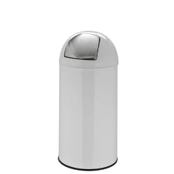 HJH OFFICE PUSH 35L - Poubelle automatique blanche