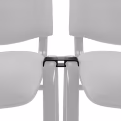 Chaise à quatre pieds - hjh OFFICE - CONNECT XT - Noir - Plastique