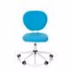Chaise pivotante pour des enfants - hjh OFFICE - KID VIVO - Turquoise - Tissu