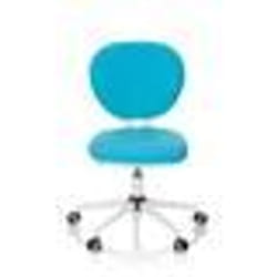 Chaise pivotante pour des enfants - hjh OFFICE - KID VIVO - Turquoise - Tissu