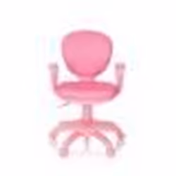 Chaise pivotante pour des enfants - hjh OFFICE - KID COLOUR - Rose - Tissu