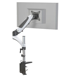Fixation pour écran - hjh OFFICE - VM-MG1 - Blanc/Noir - Aluminium