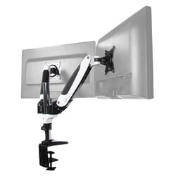 Fixation pour écran - hjh OFFICE - VM-MG2S - Blanc/Noir - Aluminium