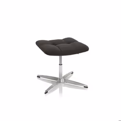 Tabouret rembourré - hjh OFFICE - SARANTO - Noir - Tissu