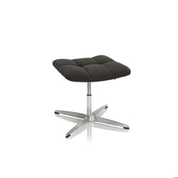Tabouret rembourré - hjh OFFICE - SARANTO - Noir - Tissu