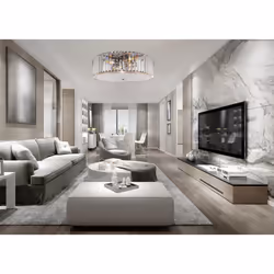 Maytoni MOD080CL-06CH éclairage de plafond Transparent E27