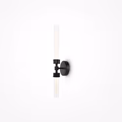 Maytoni Stelo Applique murale moderne à 2 lumières à DEL intégrées noir 3000K | Finition : Noir | Matériel : Métal | Indice d ...