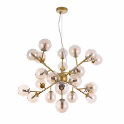 Maytoni MOD545PL-24G éclairage de plafond Ambre G9