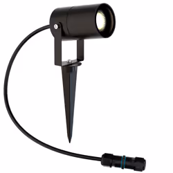 Maytoni O025FL-01B, Éclairage au sol extérieur, Aluminium, IP65, GU10, 20 W, 360°