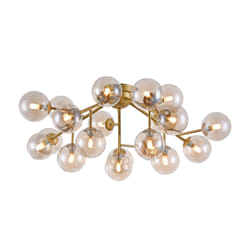 Maytoni MOD545PL-20G éclairage de plafond Ambre G9