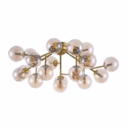 Maytoni MOD545PL-20G éclairage de plafond Ambre G9