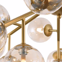 Maytoni MOD545PL-20G éclairage de plafond Ambre G9