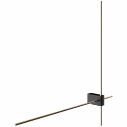 Maytoni Pars Applique murale LED intégrée Twin Noir, Or 3000K | Finition : Noir, Or | Matériau : aluminium | Indice de protec ...