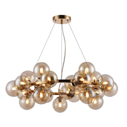 Maytoni MOD548PL-25G éclairage de plafond Ambre G9