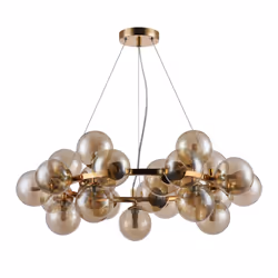 Maytoni MOD548PL-25G éclairage de plafond Ambre G9