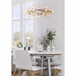 Maytoni MOD548PL-25G éclairage de plafond Ambre G9