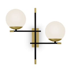 Maytoni MOD048WL-02G éclairage mural Blanc Adapté à une utilisation à l'intérieur Adapté à une utilisation extérieure E14 40 W