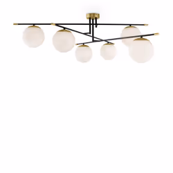 Maytoni MOD048CL-06G, 6 ampoule(s), E14, IP20, Blanc
