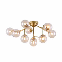 Maytoni MOD545PL-12G éclairage de plafond Ambre G9