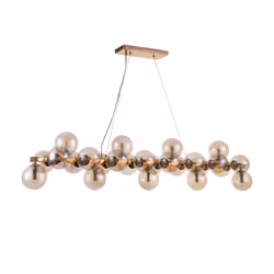 Maytoni MOD547PL-25G éclairage de plafond Ambre G9