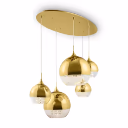 Maytoni P140-PL-170-5-G, 5 ampoule(s), E27, IP20, Transparent