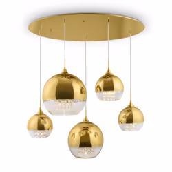 Maytoni P140-PL-170-5-G éclairage de plafond Transparent E27