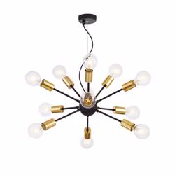 Maytoni T546PL-12B, 12 ampoule(s), E27, IP20