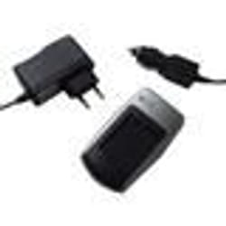 vhbw Chargeur compatible avec Samsung Digimax NV4 L830 i8 L730 ST10 caméra caméscope action-cam + câble de voiture + témoin de
