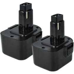 Vhbw - 2x Batterie remplacement pour Dewalt ezwa 60, elu SBA55, DW9072, ezwa 61, DW9071, elu ezwa 49 pour outil électrique (3000 mAh, NiMH, 12 v)