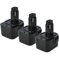 Vhbw - 3x Batterie compatible avec Dewalt DW972K-2, DW972KS2, DW972KQ2, DW972K2, DW972KS-2, DW972KQ-2 outil électrique (3000 mAh, NiMH, 12 v)