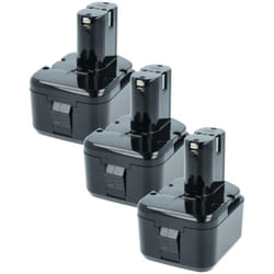 Vhbw - 3x Batteries compatible avec Hitachi FWH12DC3, fwh 12DC3, FWH12DC4, FWH12DD, fwh 12DD outil électrique (2100 mAh, NiMH, 12 v)