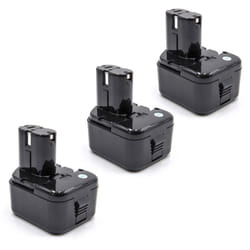 Vhbw - 3x Batteries remplacement pour Hitachi 321652, 322434, 322629, 323226, 324279, 324360 pour outil électrique (2100 mAh, NiMH, 12 v)