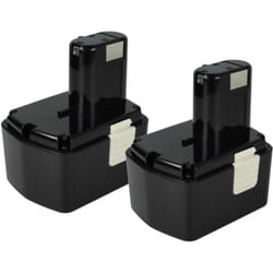 Vhbw - 2x Batterie compatible avec Hitachi ds 14DVF2, ds 14DVF3, ds 14DVB2K, ds 14DVF, ds 18DVC, DS18DMR outil électrique (3300 mAh, NiMH, 14,4 v)