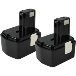 2x Batterie compatible avec Hitachi wh 14DMR, wh 14DSL, wh 14DMK, wh 14DM, wh 14DMB, wh 14DH, wh 14DL outil électrique (3300 mAh, NiMH, 14,4 v) - Vhbw