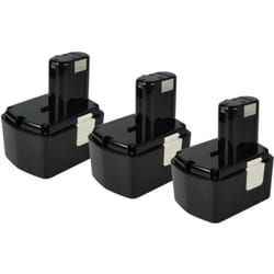 Vhbw - 3x Batterie compatible avec Hitachi ds 14DVF2, ds 14DVF3, ds 14DVB2K, ds 14DVF, ds 18DVC, DS18DMR outil électrique (3300 mAh, NiMH, 14,4 v)
