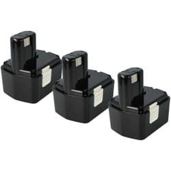 Vhbw - 3x Batterie compatible avec Hitachi ds 14DVF2, ds 14DVF3, ds 14DVB2K, ds 14DVF, ds 18DVC, DS18DMR outil électrique (2100 mAh, NiMH, 14,4 v)