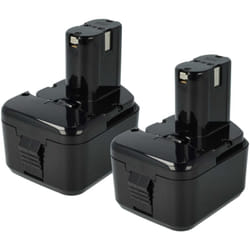 Vhbw - 2x Batteries compatible avec Hitachi ds 12DVB2KS, DS12DVF, ds 12DVF, DS12DVF2, ds 12DVF2 outil électrique (3300 mAh, NiMH, 12 v)