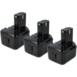 3x Batteries compatible avec Hitachi ds 12DM, DS12DM2, ds 12DM2, DS12DV, ds 12DV, DS12DVB outil électrique (3300 mAh, NiMH, 12 v) - Vhbw