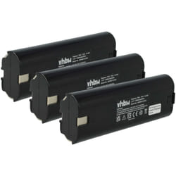 Vhbw - 3x Batteries compatible avec Makita ML700 Flashlight, ML701, ML702, UH1070DW, UH3000D, UH3000DW outil électrique (3000 mAh, NiMH, 7,2 v)