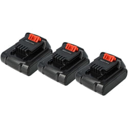 Vhbw - 3x Batterie remplacement pour Black & Decker BL1314, LB16, BL1514, BL1114 pour outil électrique (2000 mAh, Li-ion, 14,4 v)