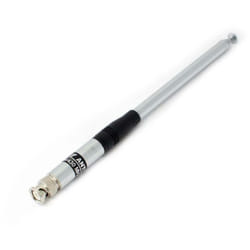 vhbw Antenne compatible avec Jingtong JT-208, JT-308, JT3118, JT2118 radio portable - Extensible 23cm - 120cm, connecteur BNC (m)