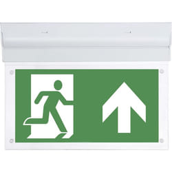 B-safety - BR599130 Eclairage led d'issue de secours montage apparent au plafond Sortie, issue de secours, droite, gauche Y347642