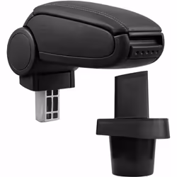 Accoudoir central console pour : Toyota Yaris (XP9, 2005–2011) matériel : cuir synthétique couleur : noir avec des coutures n ...