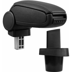 Pro.tec - Accoudoir central pour Toyota Yaris (XP9) - avec compartiment - rembourré - cuir-synthétique - noir avec des coutures noirs 50870527