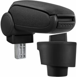 Pro.tec - Accoudoir central pour Seat Ibiza Type 6J - avec compartiment - rembourré - textile - noir